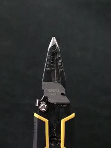 deli | Deli 9 in 1 Electrician Pliers Multifunctional Needle Nose Pliers for Wire Stripping Cable Cutters Terminal Crimping Hand Tools