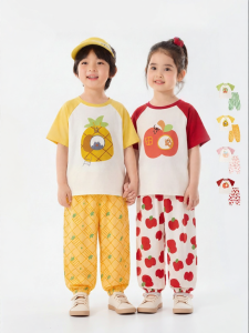 DUDUJIA | Bộ Áo Thun Mỏng và Quần Dài cho Bé Mùa Hè