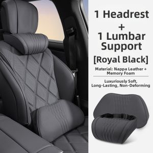 YORLELIE | Memory Foam Neck and Lumbar Support Pillow Car Headrest