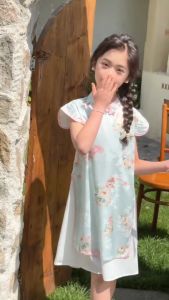 +LITTLE MUSHROOMS+ KIDS CHILDREN GIRL CHINESE NEW YEAR TRADITIONAL COSTUME QIPAO CHEONGSAM CNY RACIAL HARMONY 2025 NEW |