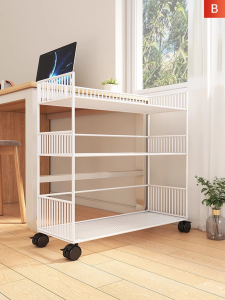 Multi-layer Mobile Storage Shelf Books Office Supplies