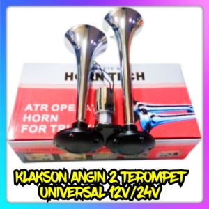KLAKSON ANGIN 2 TEROMPET/ DOUBLE HORN 12V / 24V UNIVERSAL