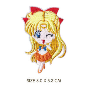 Bandai | Sailor Moon Patches Mercury Mars Jupiter Venus Uranus Neptune Embroidery Iron On Applique Clothing Handmade DIY Garment Figure