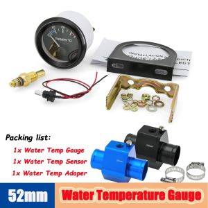 Thermometer Meter Water Tank Retrofit 40-120 Celsius Car Water Temperature Gauge with Adaptor Joint Pipe Radiator 1/8NPT Sensor