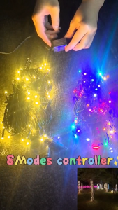 🎄Christmas Light🎄 20M Led Light Strip Fairy Lights 8Modes IP65 Outdoor Waterproof For Garden Christmas Decoration