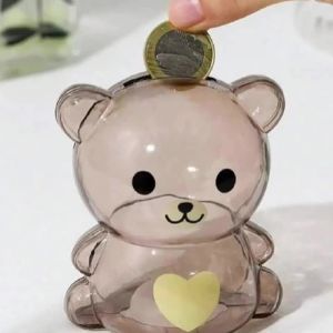 Hộp Đựng Tiền Tiết Kiệm Bằng Nhựa Trong Suốt Dành Cho Trẻ Em Thiết Kế Hoạt Hình Hộp Đựng Tiền Thay Đổi Kẹo Trang Trí Nhà Cửa