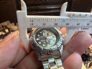 Đồng hồ nữ hiệu ORIENT QUARTZ dòng Town and Country size 34mm niềng xoay đáy xoáy chống nước tốt dây da mới
