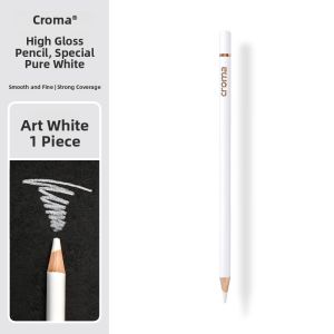 Croma Highlighter Pen Ultra White Artistic White Marker Pen 1MM Anime Hand-Drawn Markers Sketch Acrylic White Pen Black Background White Text Outline Pen Highlighting Drawing Pen Guka Pen