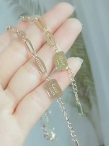 Gelang Tangan Titanium Wanita Rantai Good Luck Terbaru Gelang Tangan Titanium Anti Karat Tidak Luntur