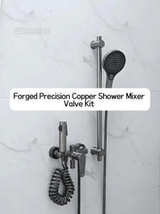 All-Copper Shower Faucet Brass Body 3-Speed Water Outlet Hot & Cold Dual Control Durable Rust-Resistant Precise Temperature Control Bathtub Faucet