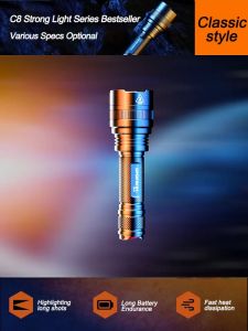 Lampu Suluh Tropicana 360 Super Terang Super Bright Flashlight Zoomable with Power Display USB Rechargeable  Lampu Suluh LED Torch Light Super Bright Camping Light Tactical Torch Light With 1865 Battery