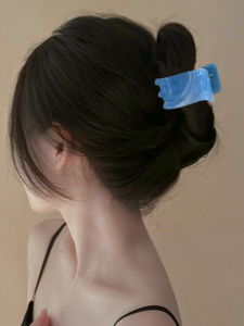 High Ponytail Hair Grips Womens Five-Tooth Gradient Dyeing Hair Clips Stylish Hair Accessories Korean Style Fresh out