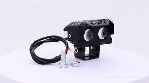 MOFOX B2 Laser Gun MDL 40W Mini Driving Light Motorcycle LED Lights Dual Color Hi/Lo Auxiliary Light For Motorcycle