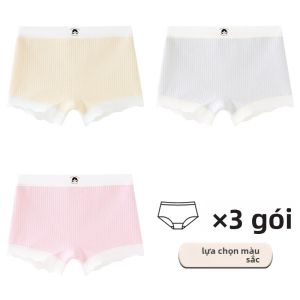 Quần lót MiiOW cho bé gái làm vải cotton thoáng khí không bó sát