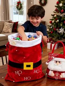 No Brand | Christmas Eve Decorative Large Knitted Handbag Gift Packaging
