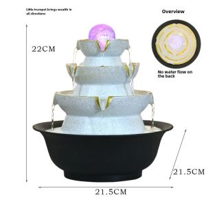 Rustic European Windmill Waterwheel Desktop Decorations Creative Office Gifts Home Decor Bamboo Material Miniature Ornament