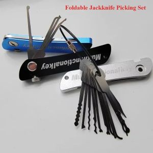 Ganzuas Lock Picking Tools Lock Pick Jackknife Keychain Kit Chaveiro Profissional Locksmith Bypass Tool Locksmith Tools Compact