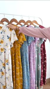 Daster rayon atelier Kesya Dress Ld muat 100 s/d 110cm