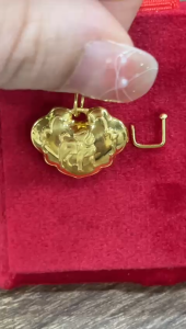 Poh Heng Jewellery 22K Gold Zodiac Pendant – Dog[Price By Weight] (Online Exclusive)