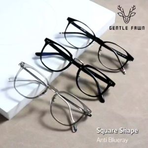 Gentle Fawn Kacamata Antiradiasi Series Bentuk Kotak Bisa Bahan TR90 Dan Metal Kuat Kokoh Bisa Minus Photocromic Bluecromic Terbaru 9905 2988 1743