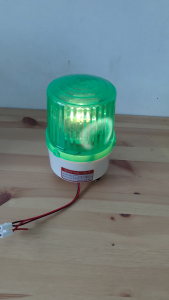 CIRCUMROTATE WARNING LIGHT LTE-1121J ไฟเตือนมีเสียงแบบหมุนรอบทิศ ขนาด5นิ้ว AC220V DC24V DC12V แดง เหลือง เขียว พร้อมส่ง