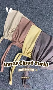 Inner Basic Turki Premium / Ciput Polos Tali Premium