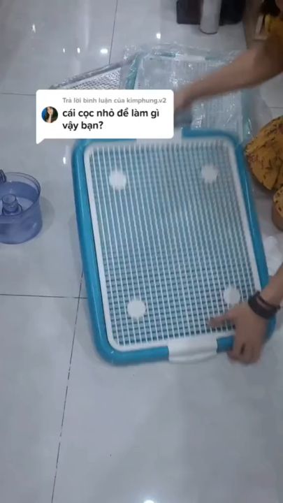 Khay vệ sinh cho chó bằng nhựa tặng kèm cọc phù hợp cho chó dưới 7kg ...