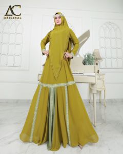 Dalvera Syari by AC 0riginal | Gamis Premium | Gamis Syari Ceruty Babydoll