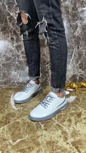 JS Sepatu Pria Import Casual Sepatu Sneakers Olahraga Jogging Cowok Terbaru Spatu Lari Korea JP-026