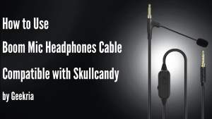 Geekria Audio Cable with Boom Mic for Sony WH-1000XM6 WH-ULT900N WH-1000XM5 WH-1000XM4 Headphones 3.5mm AUX Cable with Volume/Mute Control
