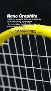 HUNDRED Nano Neo 7000 Badminton Racket 4U 5U Head Heavy Flexible G6 32-34lbs Free Cover Bag + Grip