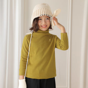NORNOR Chen DaZhu High Neck Long Sleeve Thermal Top for Girls Childrens T-Shirt Warmth Casual Fit Thick Winter Fashion