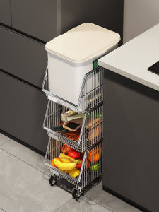 Adjustable Storage Rack For Kitchen Fruits And Vegetables