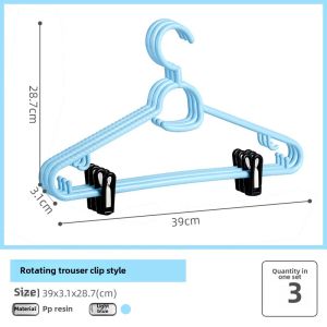 Alice Home Plastic Clothes Drying Rack Traceless Anti-slip Multi-functional Hanger Clothes Airer Macaron Color Japanese Style