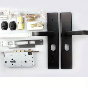 Anti-theft Stainless Steel 304 Home Panel Lock Set Black Universal