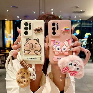 เคสโทรศัพท์ OPPO Find N ลายการ์ตูนน่ารักพร้อมขาตั้งด้านข้างแบบนุ่มป้องกันการตกหล่น หน้าจอพับได้ รุ่นใหม่ N5 ปกป้องแบตเตอรี่