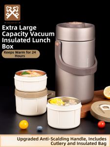 Long-lasting Insulated Food Container Large Capacity 24h Insulation