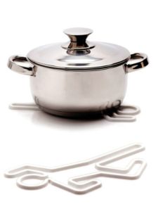 Peleg Design Heat Resistant Mat Ex-boyfriend Elimination Funny Heat Insulation Pad American Style Silicone Irregular Shape