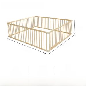 Safety Wooden Game Fence for Babies in Living Room Indoor Home Use Baby Proofing Fence Child Protection Rail for Crawling Walking