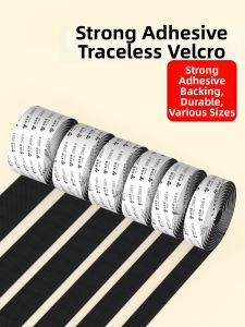 Mileqi | Strong Adhesive No-Trace Self-Adhesive Hook and Loop Tape Waterproof Strong Glue