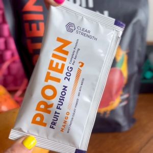 Clear Strength Protein Fruit Fusion - MANGO | Clear Whey Protein Isolate | Not Milky | 0g Lactose | 10 Sachets