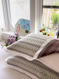 KAMONI | Vỏ Gối Cotton Ngăn Dầu Da Đầu và Dãi Tất Cả Các Mùa
