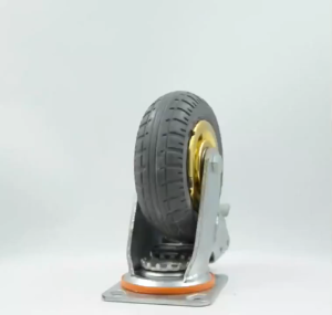 ล้อยางสากล 4 นิ้วน้ำหนักเบาล้อรถเข็นเงียบพร้อมเบรคล้อยางยืดหนัก