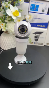 CCTV Camera V380 Pro Dual Lens LED Light Bulb Connect To Cellphone 360 rotation  AI Tracking Two Way Audio Night Vision 1080P HD Security Camera