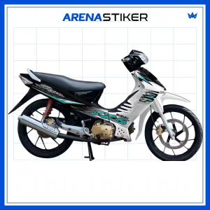 SH07c Sticker Suzuki Shogun 125 Sp Stiker Striping Lis Shogun 125 Variasi Retro Design Racing Line Lz