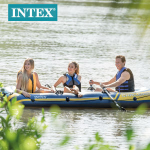 BONINGYU | Thickened Inflatable Boat for 3 Person Fishing and Rafting