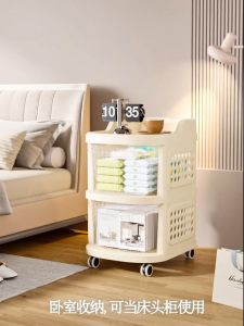 ชั้นรถเข็น ชั้นเก็บรถเข็นแบบลิ้นชัก ตู้เก็บของช่อง รถเข็นเก็บของ ตู้กับข้าวเล็ก2/3/4ชั้น ติดตั้งง่าย มั่นคงและไม่สั่นคลอนง่าย ล้อมีเบรค