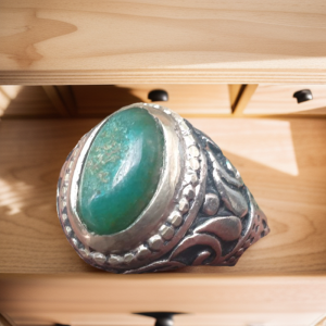 Batu Ijo Green Chalcedony Asli Garut Jabar Ring Alpaka Tanam