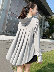 Áo Chống Nắng Bằng Lụa Băng Mỏng Mùa Hè Chống Tia UV Thoáng Khí Cho Nữ Áo Khoác Ngoài Xe Điện Chạy Ngoài Trời Áo Khoác Ngoài Thường Ngày