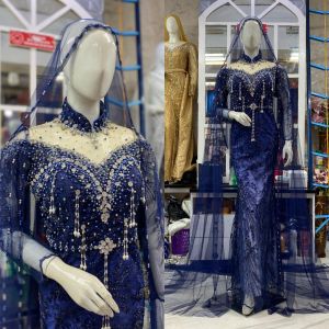 dress pengantin // gaun pengantin mewah elegan // slim dress gradasi